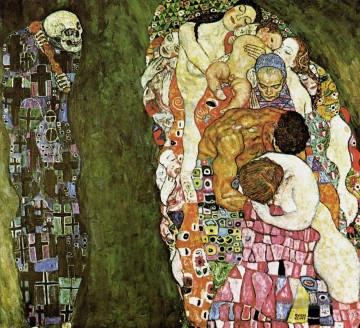 Tod und Leben Gustav Klimt Ölgemälde